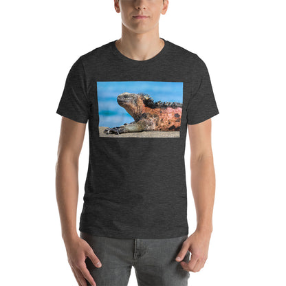Classic Crew Neck Tee - Basking Galapagos Marine Iguana - Ronz-Design-Unique-Apparel