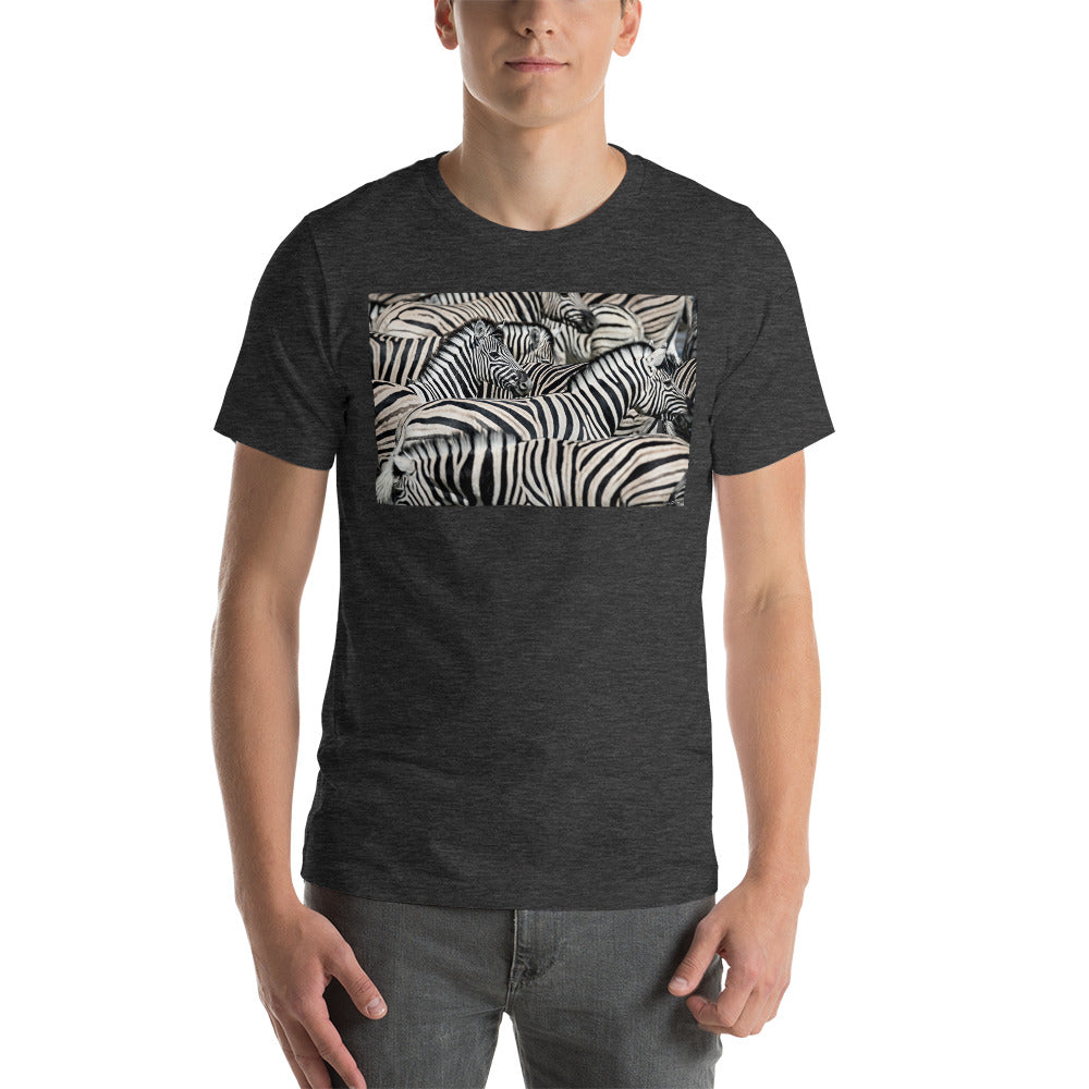 Classic Crew Neck Tee - Sharp Dressed Zebras - Ronz-Design-Unique-Apparel