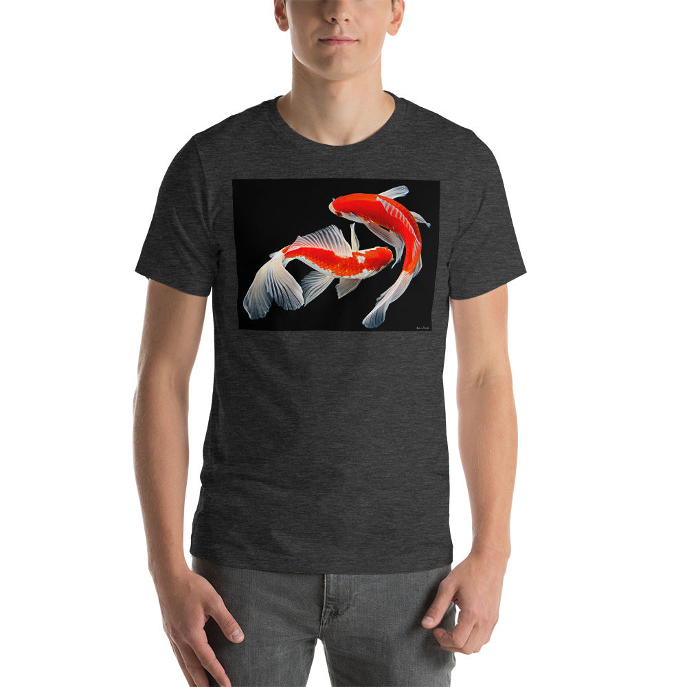 Classic Crew Neck Tee - Two Koi - Ronz-Design-Unique-Apparel