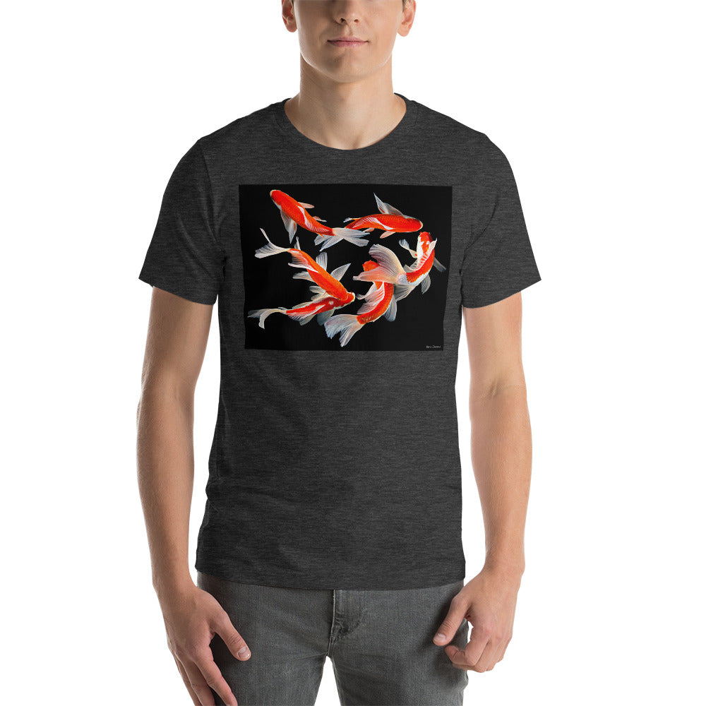 Classic Crew Neck Tee - Six Koi - Ronz-Design-Unique-Apparel