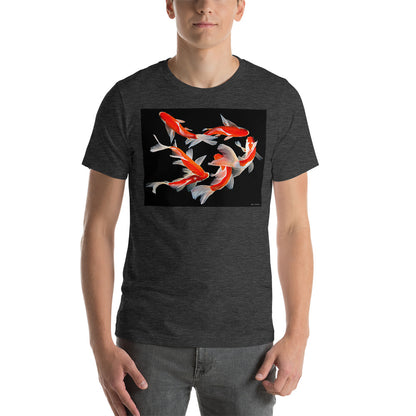Classic Crew Neck Tee - Six Koi - Ronz-Design-Unique-Apparel