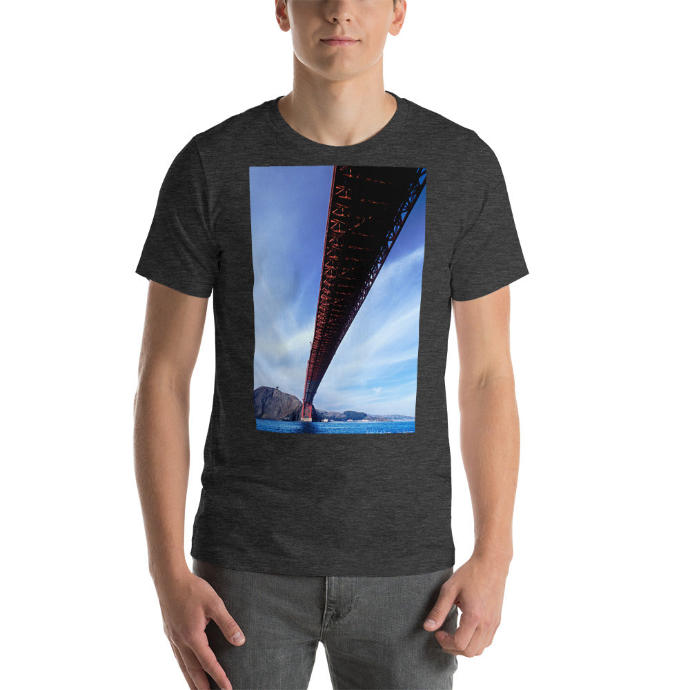 Classic Crew Neck Tee - Golden Gate - Ronz-Design-Unique-Apparel