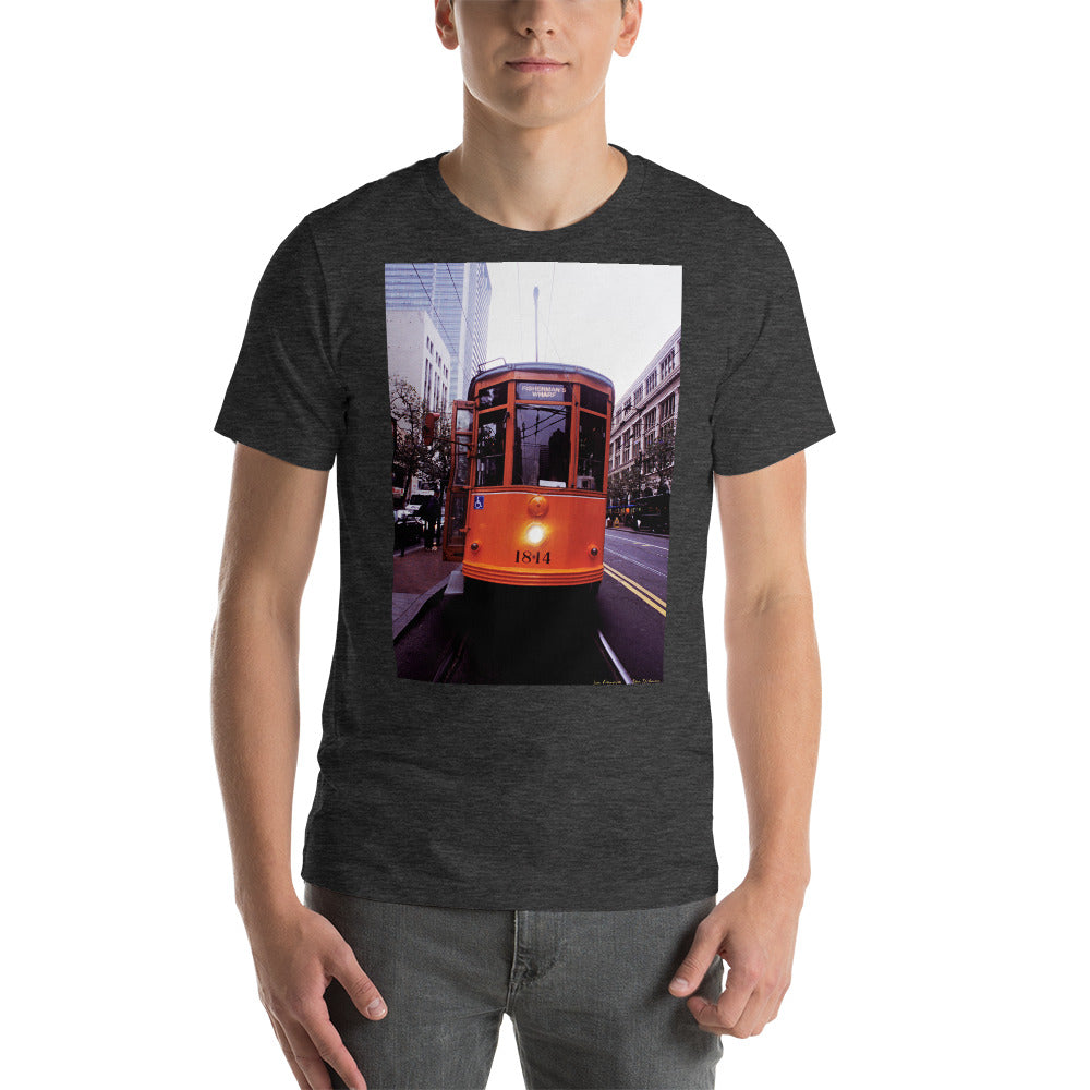 Classic Crew Neck Tee - 1928 Milan Trolley - Ronz-Design-Unique-Apparel