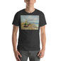 Classic Crew Neck Tee - Van Gogh: Fishing Boats on the Beach - Ronz-Design-Unique-Apparel