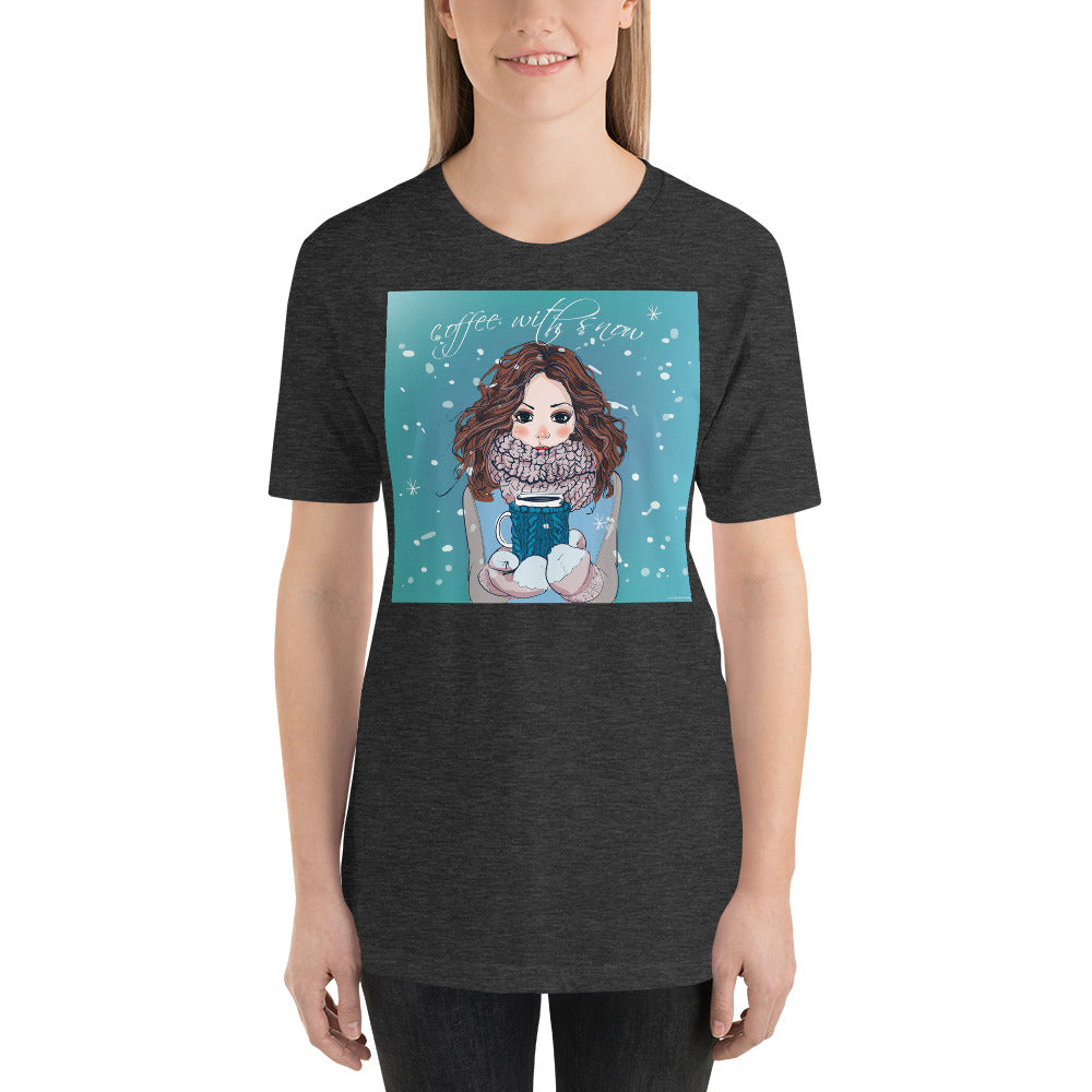 Everyday Elegant Tee - Coffee with Snow