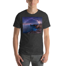 Load image into Gallery viewer, Premium Soft Crew Neck - The Milky Way Over a Rocky Bay
