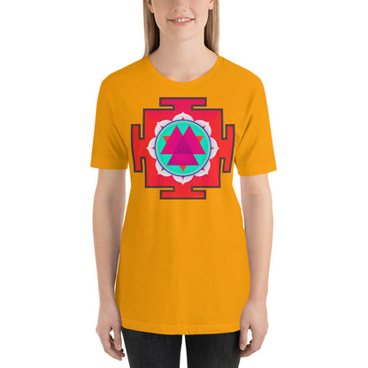 Classic Crew Neck Tee - Red Yantra - Ronz-Design-Unique-Apparel