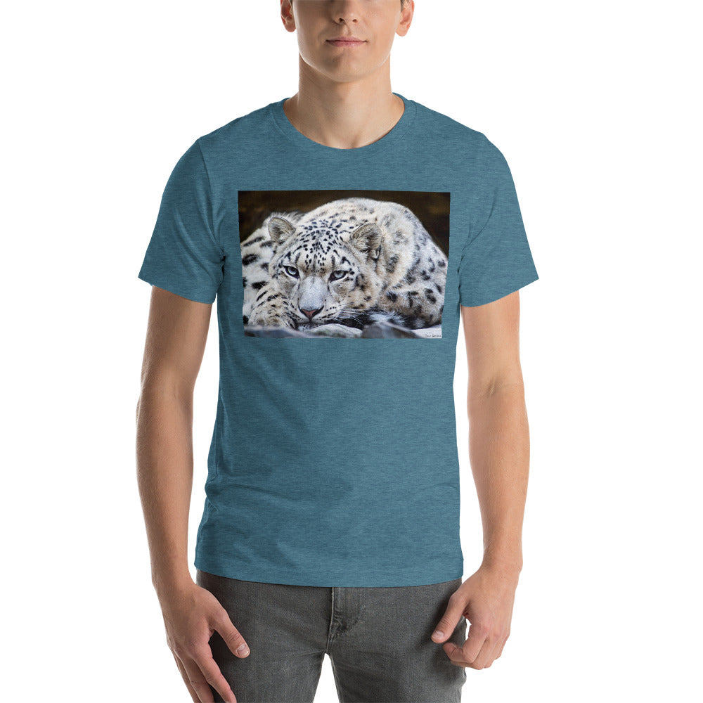 Classic Crew Neck Tee - Snow Leopard - Ronz-Design-Unique-Apparel