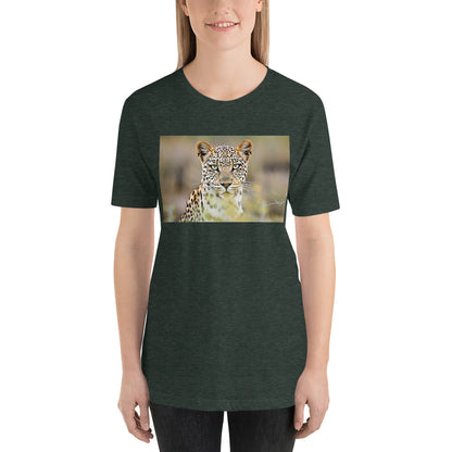 Classic Crew Neck Tee - Green Eyed Leopard - Ronz-Design-Unique-Apparel