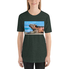 Load image into Gallery viewer, Classic Crew Neck Tee - Galápagos Marine Iguana - Ronz-Design-Unique-Apparel
