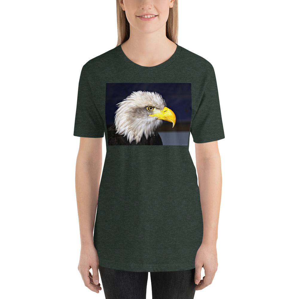 Classic Crew Neck Tee - Bald Eagle - Ronz-Design-Unique-Apparel