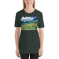 Classic Crew Neck Tee - van Gogh: Mountainous Landscape Behind St-Paul Hospital - Ronz-Design-Unique-Apparel