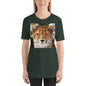 Classic Crew Neck Tee - Cheetah Stare - Ronz-Design-Unique-Apparel