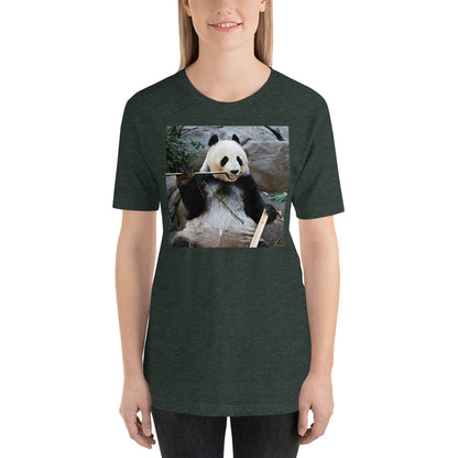 Classic Crew Neck Tee - Happy Panda #3 - Ronz-Design-Unique-Apparel