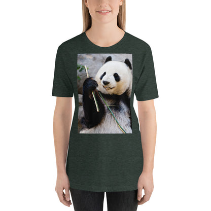 Classic Crew Neck Tee - Happy Panda #2 - Ronz-Design-Unique-Apparel