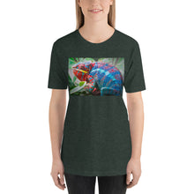 Load image into Gallery viewer, Classic Crew Neck Tee - Blue &amp; Red Panther - Ronz-Design-Unique-Apparel
