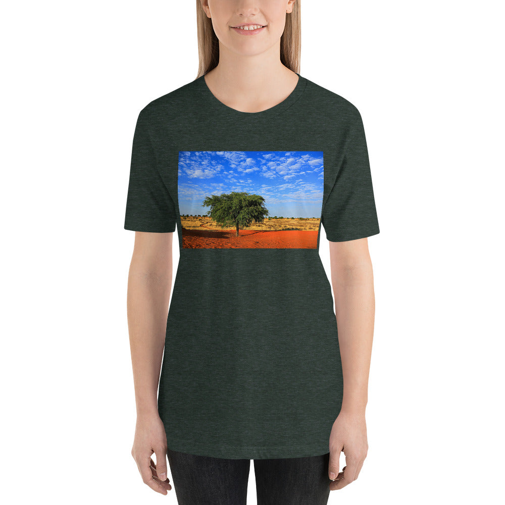 Classic Crew Neck Tee - A Tree in Africa - Ronz-Design-Unique-Apparel