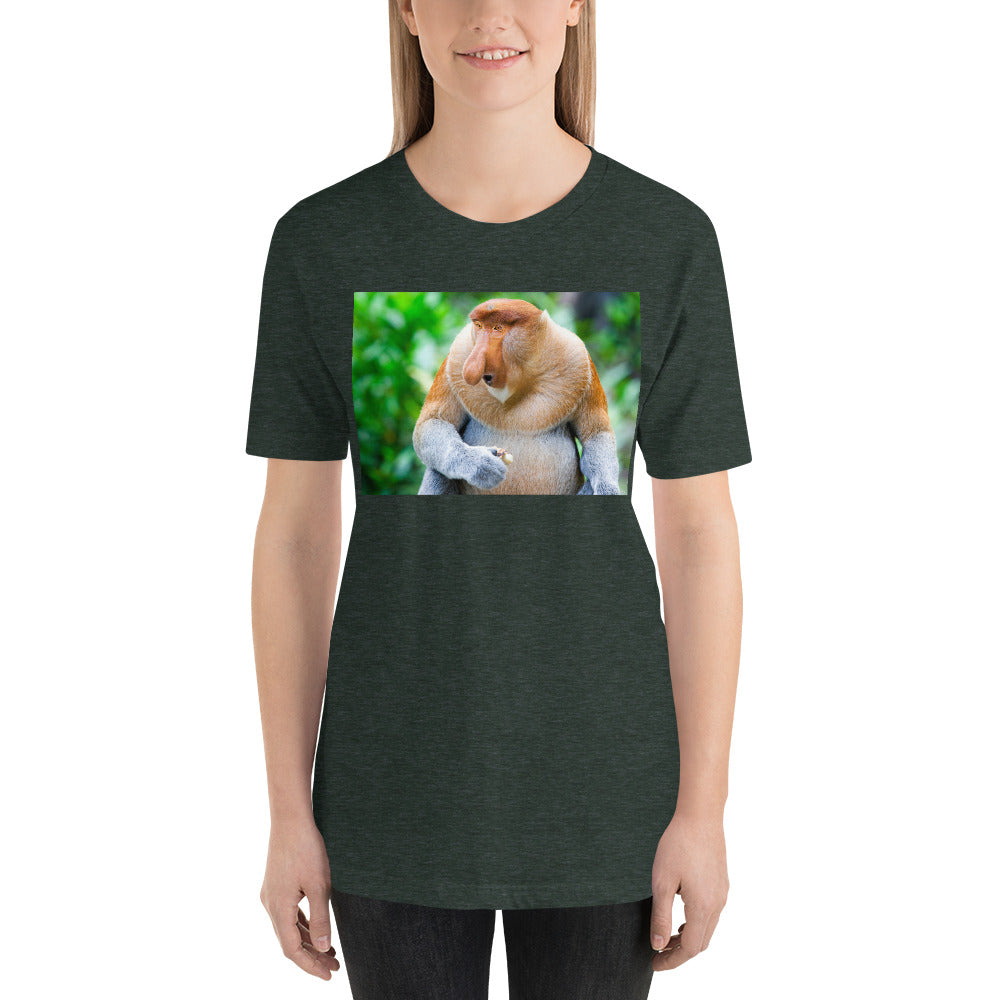Classic Crew Neck Tee - Proboscis Monkey - Ronz-Design-Unique-Apparel