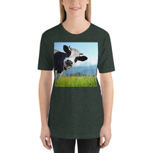 Load image into Gallery viewer, Classic Crew Neck Tee - Cow - Ronz-Design-Unique-Apparel
