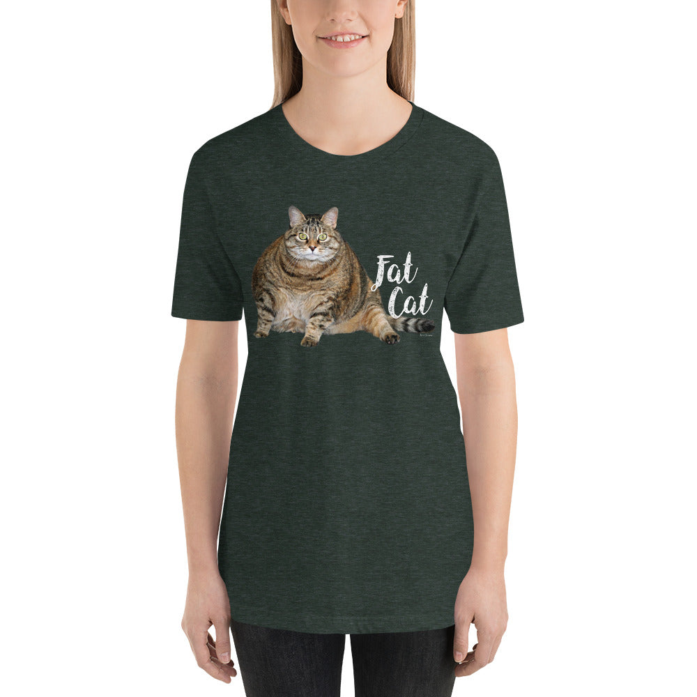 Classic Crew Neck Tee - Fat Cat - Ronz-Design-Unique-Apparel