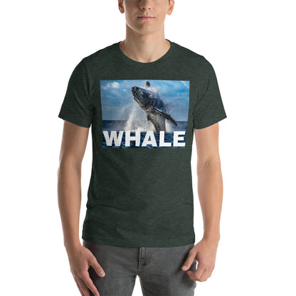 Classic Crew Neck Tee - Humpback Breach - Ronz-Design-Unique-Apparel