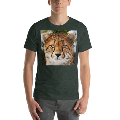 Classic Crew Neck Tee - Cheetah Stare - Ronz-Design-Unique-Apparel