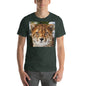 Classic Crew Neck Tee - Cheetah Stare - Ronz-Design-Unique-Apparel