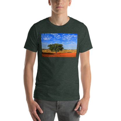 Classic Crew Neck Tee - A Tree in Africa - Ronz-Design-Unique-Apparel