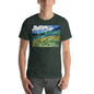 Classic Crew Neck Tee - van Gogh: Mountainous Landscape Behind St-Paul Hospital - Ronz-Design-Unique-Apparel