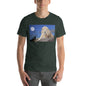 Classic Crew Neck Tee - Lion in Moonlight - Ronz-Design-Unique-Apparel