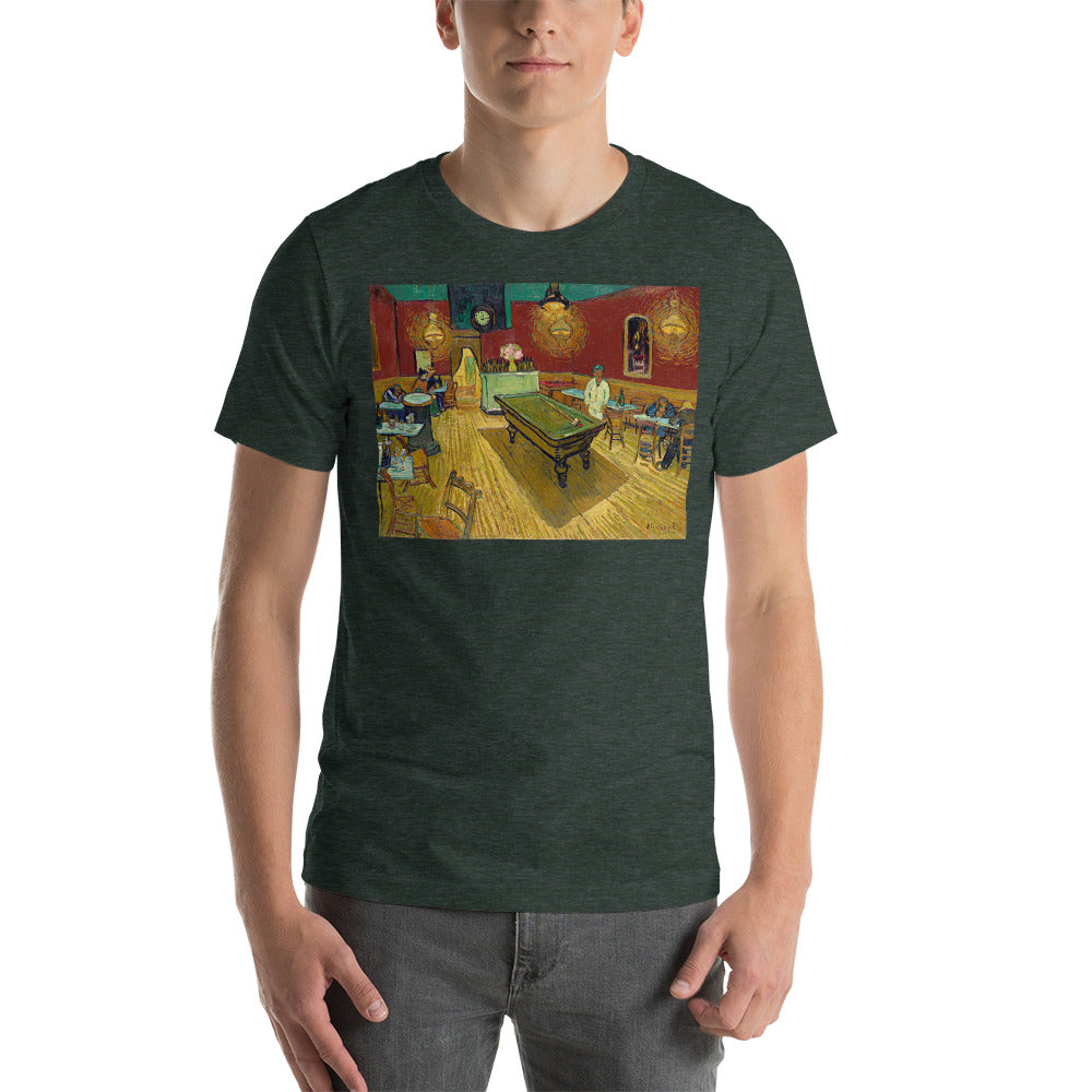 Classic Crew Neck Tee - van Gogh: Bar Room - Ronz-Design-Unique-Apparel