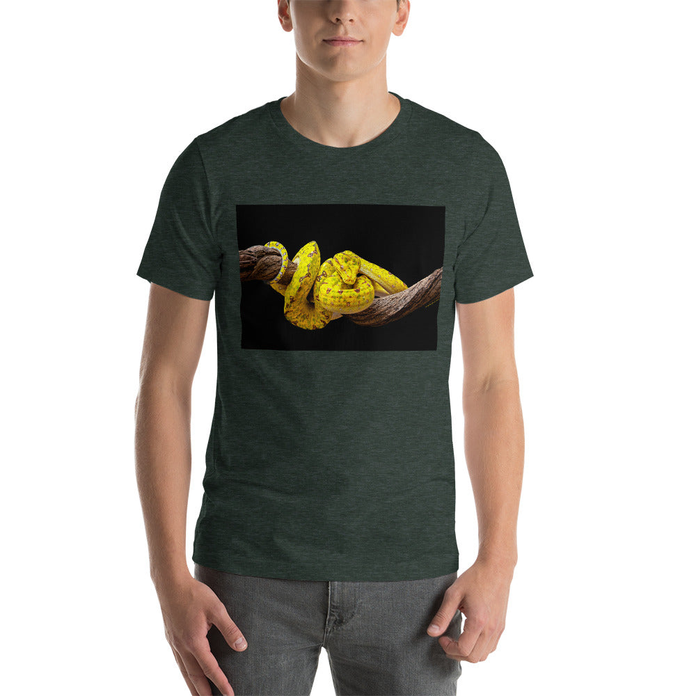 Premium Soft Crew Neck - Yellow Green Tree Python