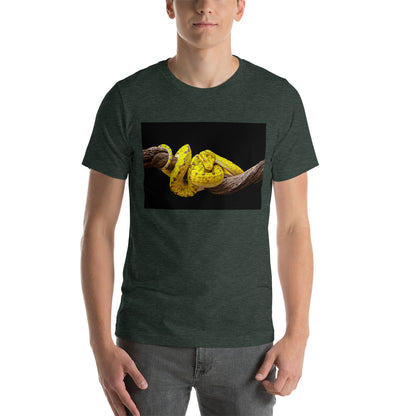 Premium Soft Crew Neck - Yellow Green Tree Python