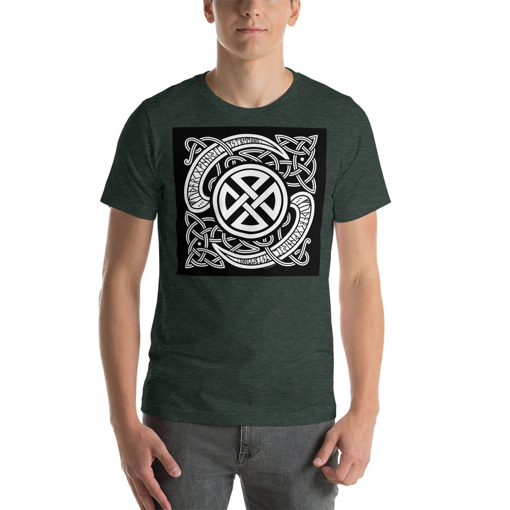 Premium Soft Crew Neck - Viking Runes & Celtic Knot Design