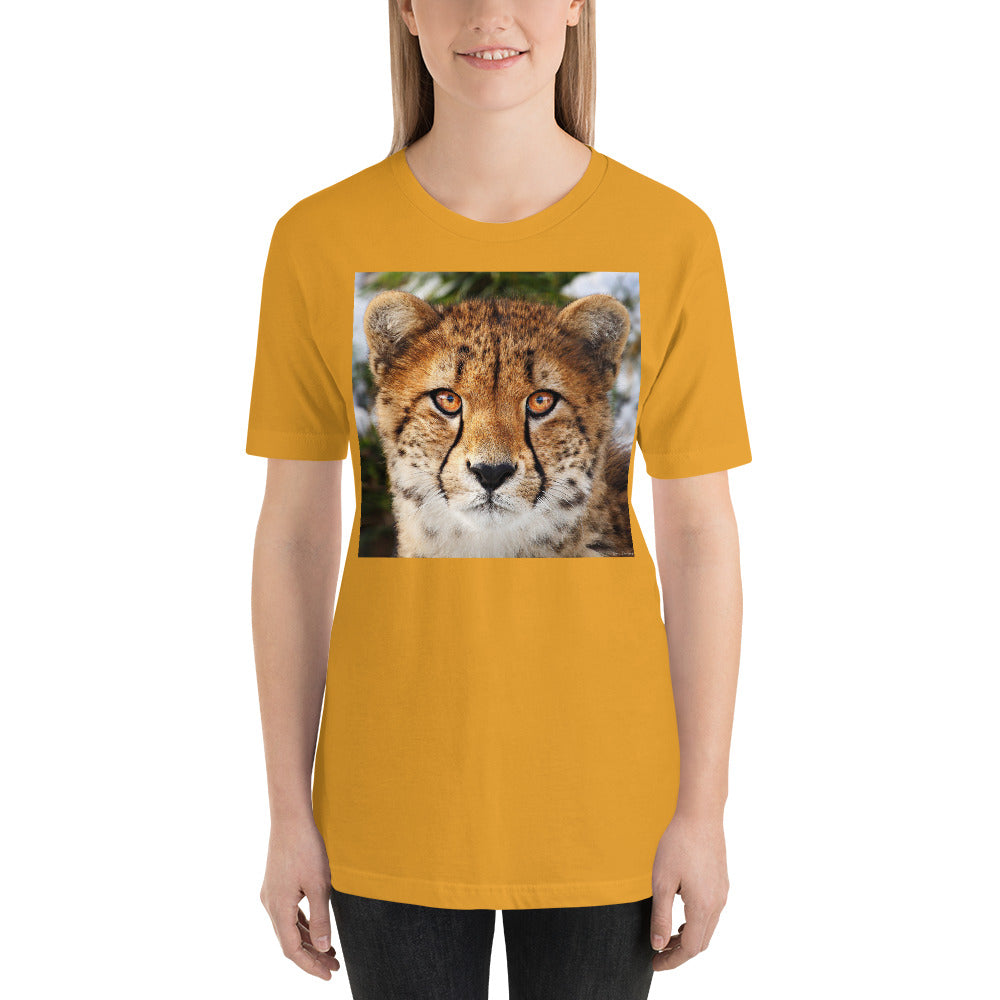 Classic Crew Neck Tee - Cheetah Stare - Ronz-Design-Unique-Apparel