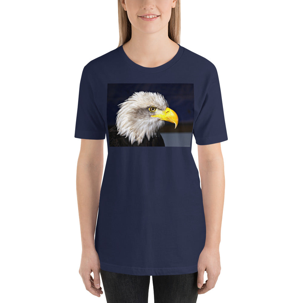 Classic Crew Neck Tee - Bald Eagle - Ronz-Design-Unique-Apparel