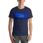 Classic Crew Neck Tee - Blue Dolphins - Ronz-Design-Unique-Apparel