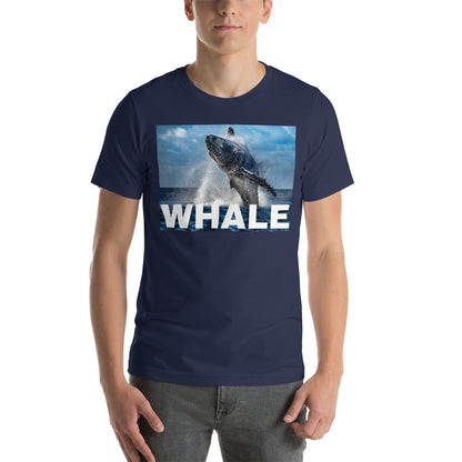 Classic Crew Neck Tee - Humpback Breach - Ronz-Design-Unique-Apparel