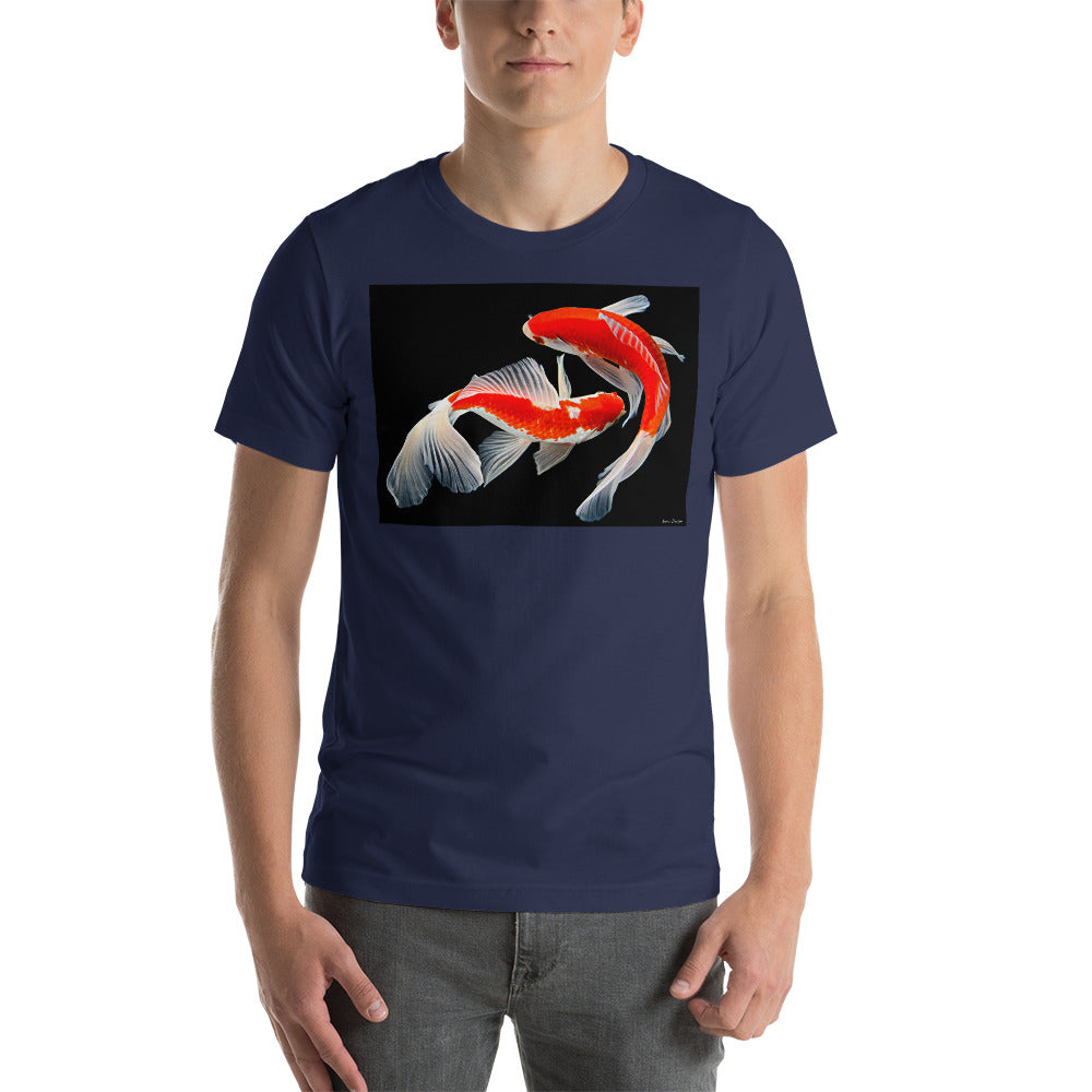 Classic Crew Neck Tee - Two Koi - Ronz-Design-Unique-Apparel