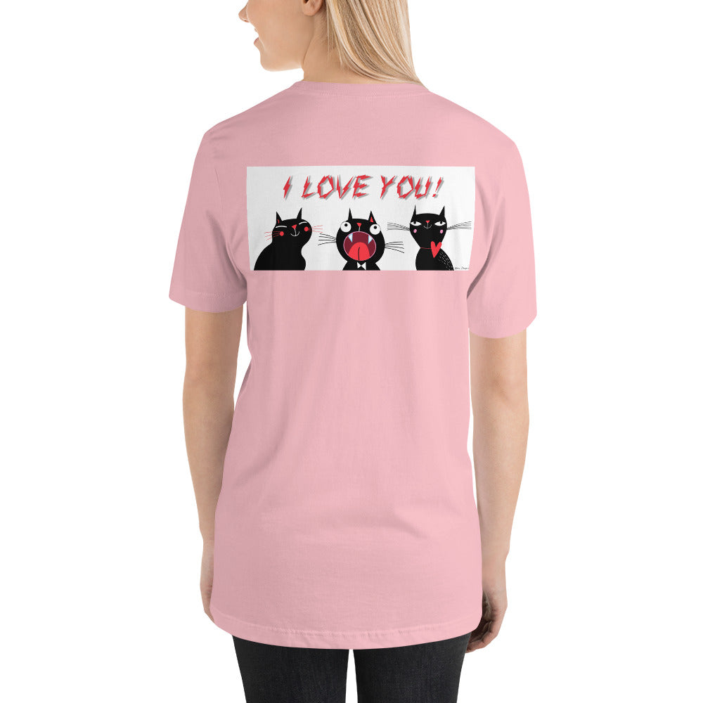 Classic Crew Neck Tee - I Love Love you! - Ronz-Design-Unique-Apparel