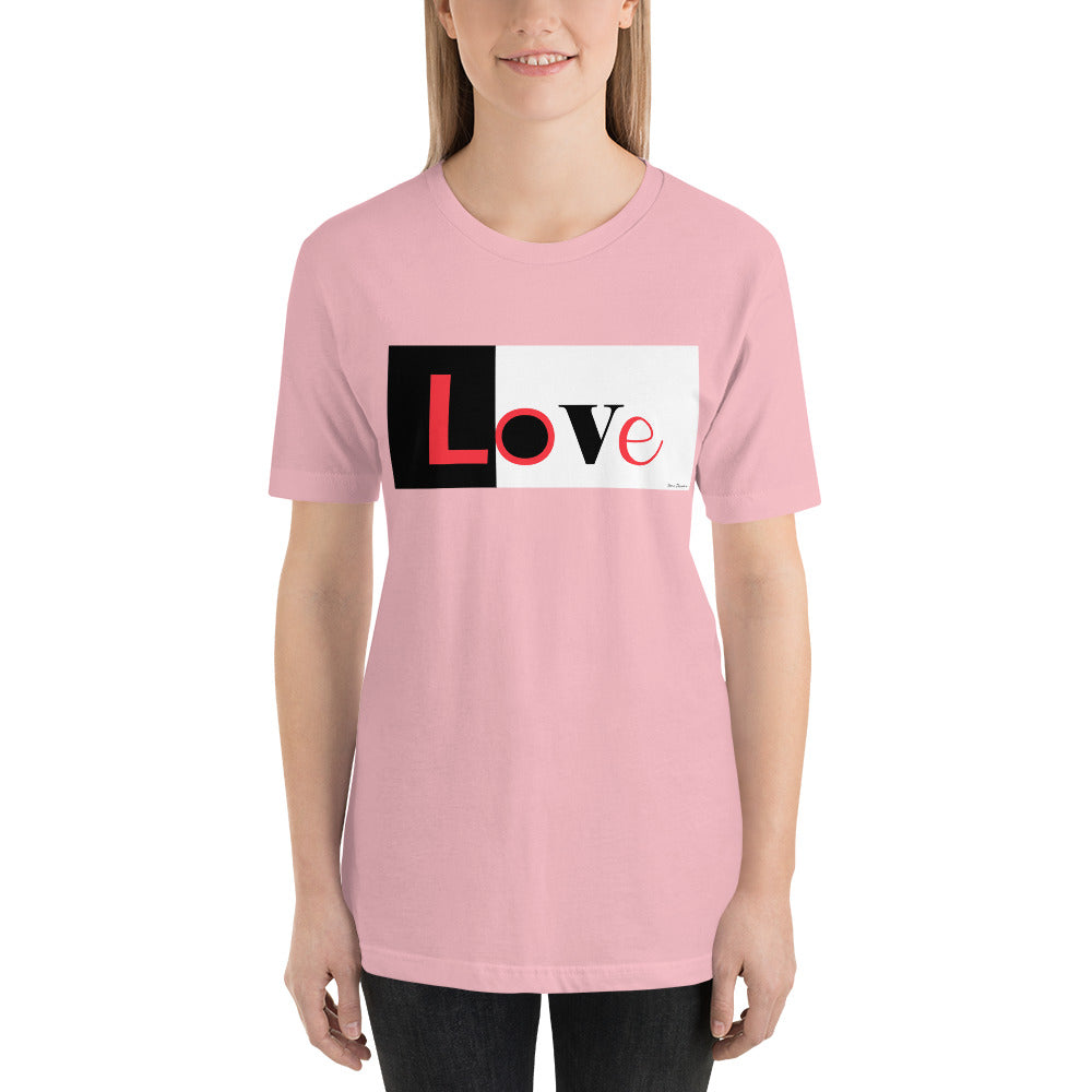 Classic Crew Neck Tee - LoVe - Ronz-Design-Unique-Apparel
