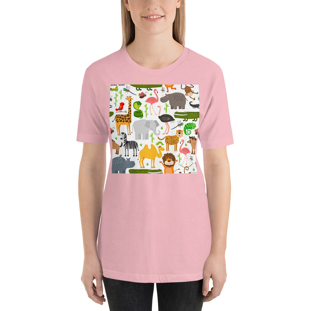 Classic Crew Neck Tee - Life is a Zoo - Ronz-Design-Unique-Apparel