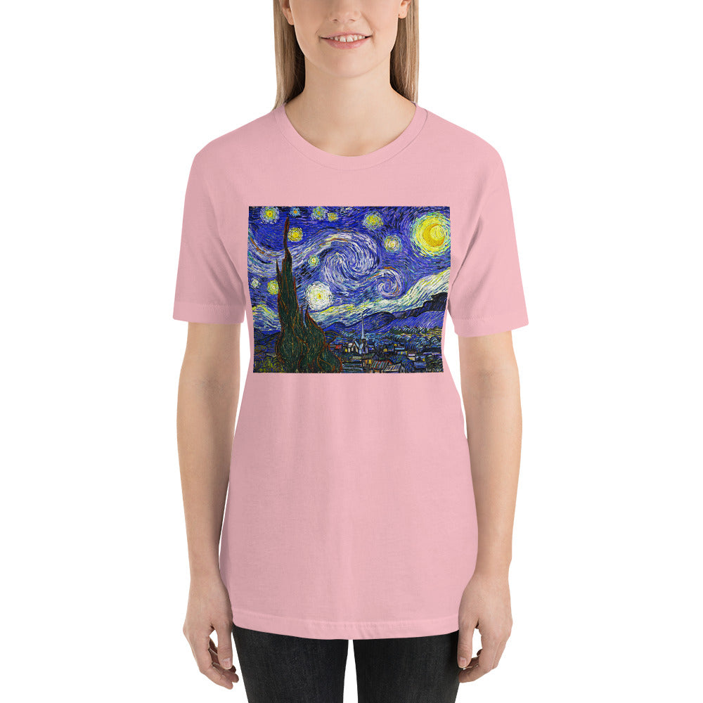 Classic Crew Neck Tee - van Gogh: The Starry Night - Ronz-Design-Unique-Apparel