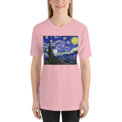 Classic Crew Neck Tee - van Gogh: The Starry Night - Ronz-Design-Unique-Apparel