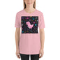 Classic Crew Neck Tee - Pink Dino - Ronz-Design-Unique-Apparel