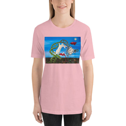 Classic Crew Neck Tee - Dali Rabbit - Ronz-Design-Unique-Apparel