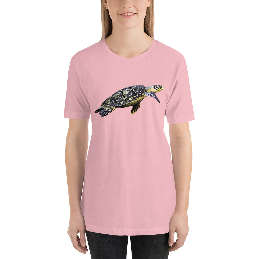 Classic Crew Neck Tee - Flatback Sea Turtle - Ronz-Design-Unique-Apparel