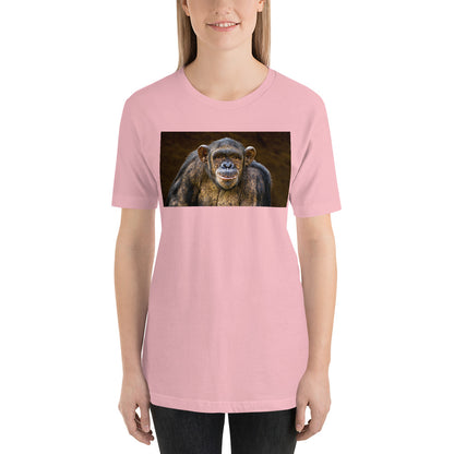 Classic Crew Neck Tee - Chimpanzee Portrait - Ronz-Design-Unique-Apparel