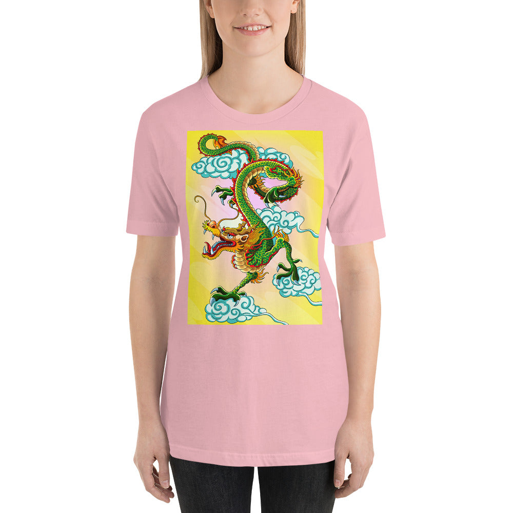 Everyday Elegant Tee - Green Chinese Sky Dragon