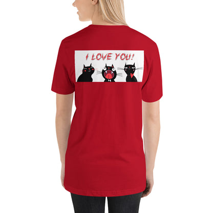 Classic Crew Neck Tee - I Love Love you! - Ronz-Design-Unique-Apparel
